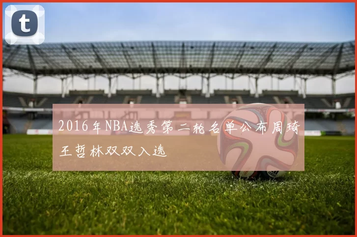 2016年NBA选秀第二轮名单公布周琦王哲林双双入选