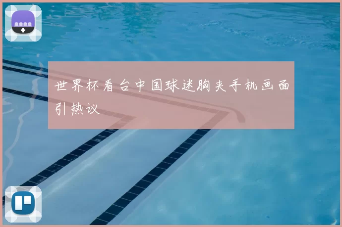 世界杯看台中国球迷胸夹手机画面引热议