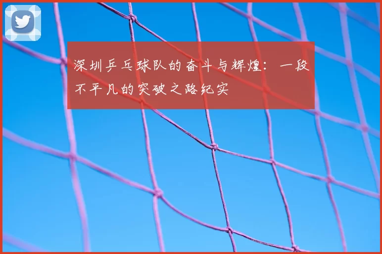 深圳乒乓球队的奋斗与辉煌:一段不平凡的突破之路纪实